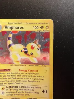 Pokemon Card-Ampharos-2/165-Expedition- Holo-ENG-Very GOOD - Image 4