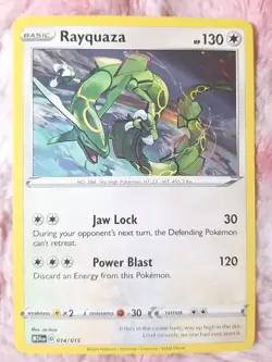 2024 Pokemon Rayquaza 014/015 M24 Promo Card McDonald's Happy Meal - Image 1