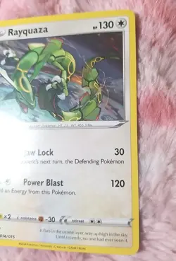 2024 Pokemon Rayquaza 014/015 M24 Promo Card McDonald's Happy Meal - Image 3