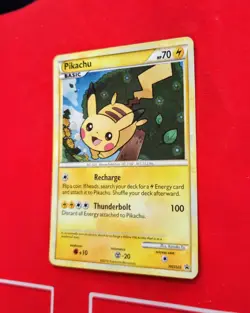 Pokemon Pikachu Holo Black Star Promo HGSS03 2010 Rare HeartGold Card - Image 4