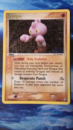 Tyrogue 33/115 Unseen Forces Holo LP Pokemon Card - Image 1