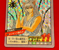 Yu Yu Hakusho Holographic Card Yoko Kurama Power Level 11 Japan Bandai 1993 - Image 4