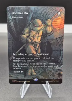 Magic The Gathering Teenage Mutant Ninja Turtles Donnie's Bo Borderless Foil - Image 1