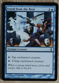 Magic: The Gathering Freed from the Real Saviors of Kamigawa Common Enchantment… - Image 1