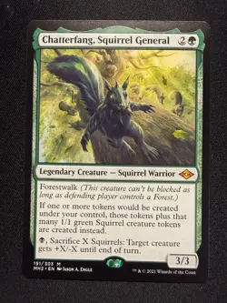 Chatterfang, Squirrel General - NM - Modern Horizons 2 MtG - Image 1
