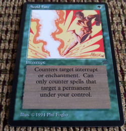 Avoid Fate – The Dark (1994) | Near Mint NM | Old Border Green Instant | MTG - Image 3