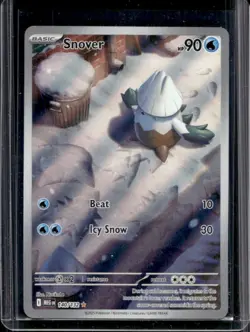 2025 Pokemon Mega Evolution Snover Illustration Rare #140/132 - Image 1