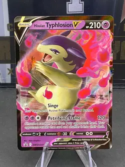Pokemon TCG Hisuian Typhlosion V Full Art SWSH237 Black Star Promo - Image 1