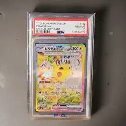 Pokemon Pikachu ex 132/106 SV8 Special Art Rare Holo Japanese PSA 10 - Image 1