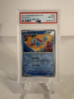 2024 POKEMON MEW EN-151 151 5-PACK MINI TIN #007 SQUIRTLE 🔥PSA 10🔥 - Image 1