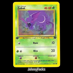 Zubat 70/82 - 2000 Team Rocket 1st Edition Common - Pokemon Card MP - Image 1