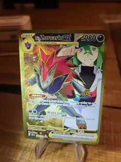 Pokemon TCG N's Zoroark ex 189/159 Sv09: Journey Together Holo - Image 2