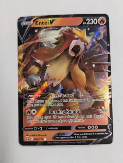 Entei V 022/172 Swsh09: Brilliant Stars Holo Pokemon TCG NM - Image 1