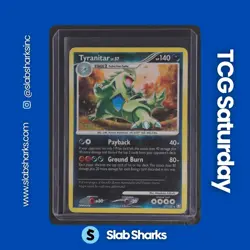 2007 POKEMON DIAMOND & PEARL MYSTERIOUS TREASURES #17/123 TYRANITAR REVERSE HOLO - Image 1