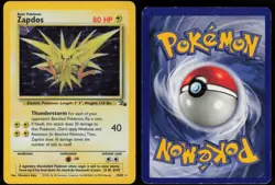 Zapdos 15/62 Rare Fossil Holo Stage Box ERROR Pokemon - Image 3