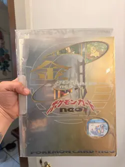 1999 Pokemon NEO PREMIUM FILE 1 Japanese SEALED UNOPENED Promo Card Folder Rare - Image 1