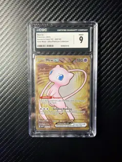 Pokemon Mew ex CGC 9 Gold Metal Scarlet & Violet 151 Foil #205/165 - Image 1
