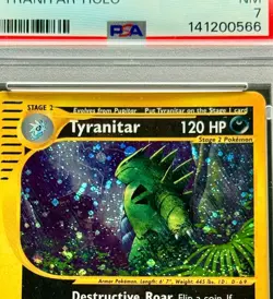 Pokemon Tyranitar Holo Aquapolis #H28/H32 2003 PSA 7 Fresh Grade - Image 2