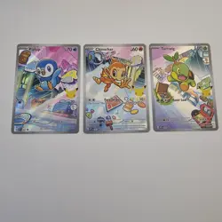 Chimchar Turtwig Piplup First Partner Illustration Collection Set Pokemon 05 - Image 1