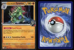 Team Rocket's Tyranitar (Pokemon Center Exclusive) 096/182 Promo Holo Pokemon - Image 3