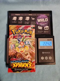 (HEAVY)🔥 22.42g Pokemon TCG Surging Sparks Booster Pack Factory Sealed✅ - Image 1