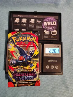 (HEAVY)🔥 22.64g Pokemon TCG Phantasmal Flames Booster Pack Factory Sealed✅ - Image 1