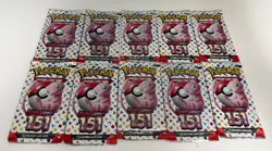 🔥🔥 10x Pokemon Scarlet & Violet 151 Booster Pack Sealed (English) 🔥🔥 - Image 1