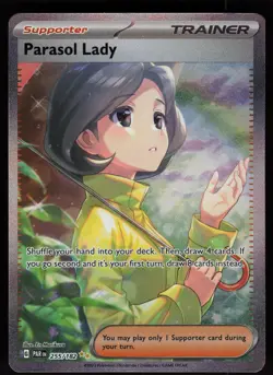 Parasol Lady 255/182 Special Illustration Rare Paradox Rift Pokemon - Image 1