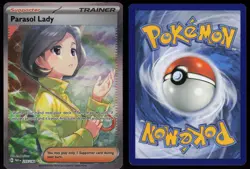 Parasol Lady 255/182 Special Illustration Rare Paradox Rift Pokemon - Image 3