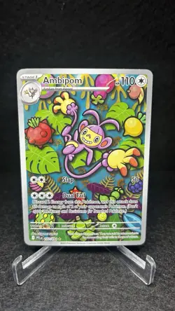 Ambipom #107/094 ME02: Phantasmal Flames Full Art Rare Holo Pokemon NM - Image 2