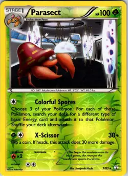 Parasect 7/83 Generations Pokemon TCG NM Reverse Holo - Image 1