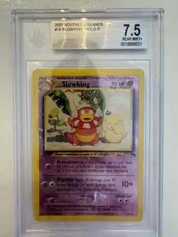 Pokemon Slowking 14/18 Southern Islands Reverse Holo Beckett 7.5 - Image 1