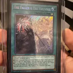 Yu-Gi-Oh! TCG The Fallen & The Virtuous (Secret Rare) CH01-EN019 NM 1st Edition - Image 1