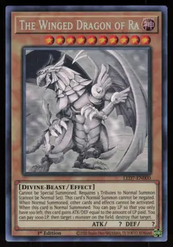 The Winged Dragon of Ra (Ghost Rare) LED7-EN000 1st Edition Yu-Gi-Oh - Image 1