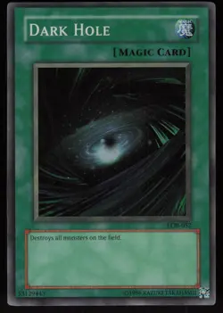 Dark Hole (Magic) LOB-052 The Legend of Blue Eyes White Dragon Yu-Gi-Oh - Image 1