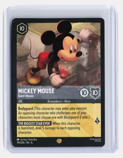 Mickey Mouse Disney Lorcana Reign of Jafar #199/204 Legendary Rare - Image 1