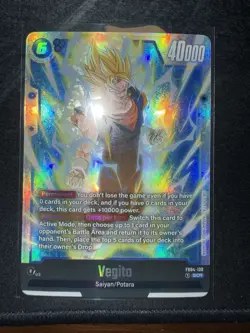 Vegito FB04-130 SCR Secret Rare - Dragon Ball Super Fusion World Eng Card - Image 1
