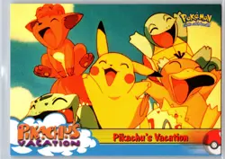 POKEMON TOPPS THE FIRST MOVIE TRADING CARDS PIKACHU'S VACATION #42 NON HOLO NM - Image 1