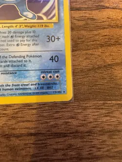 Pokemon TCG Poliwrath Unlimited Base set Holo Rare Card MP - Image 3