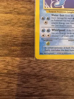 Pokemon TCG Poliwrath Unlimited Base set Holo Rare Card MP - Image 4