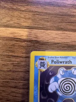 Pokemon TCG Poliwrath Unlimited Base set Holo Rare Card MP - Image 5