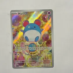 Marill 232/217 2026: Full Art Rare Holo Water Pokemon TCG Card Basic 70HP - Image 3