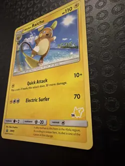 Alolan Raichu SM65 Sm Holo Pokemon TCG Card T04 - Image 5