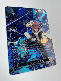One Piece Portgas D Ace OP13 EB02-028 NM Carrying On His Will SP Card - Image 2