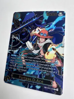 One Piece Portgas D Ace OP13 EB02-028 NM Carrying On His Will SP Card - Image 3
