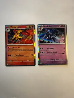 Pokemon Armarouge 041/198 & Ceruledge 098/193 TCG Holo Cards Lot of 2 Cards - Image 1