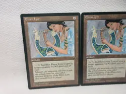 ELVEN LYRE X3 MAGIC THE GATHERING FALLEN EMPIRES 1994 VTG MTG CARD #430 - Image 3