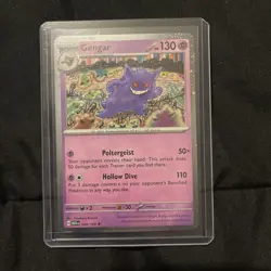 Pokemon TCG Gengar 94/165 Scarlet & Violet 151 Cosmo Holo Rare Exclusive Card - Image 1