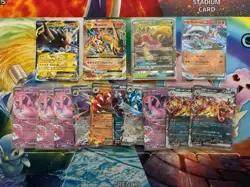 Pokemon Card Lot Full Art Alt Art Fire Charizard Mew - Image 1