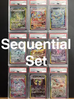 PSA 10 Terastal Festival Eevee Evolution SAR Set Of 9 Pokemon Card Japanese 2024 - Image 1